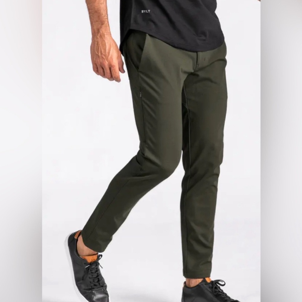 Men's Dark Green BYLT Basics Premium Pants